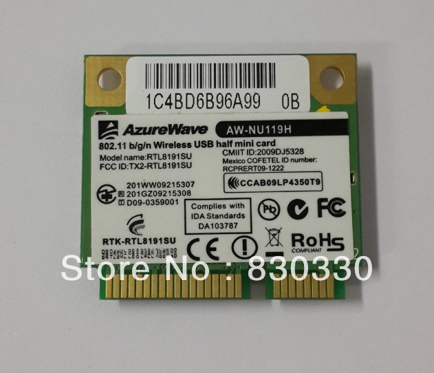?/ original AW-NU119H 300M RTL8191SU PCI-E wifi mini half PCI-E Card